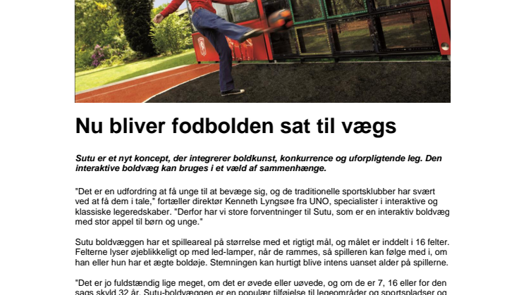 Nu bliver fodbolden sat til vægs