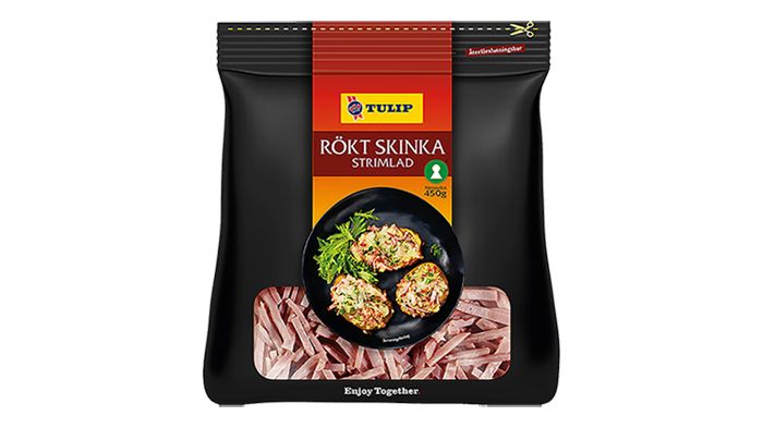 Tulip Rökt skinka strimlad