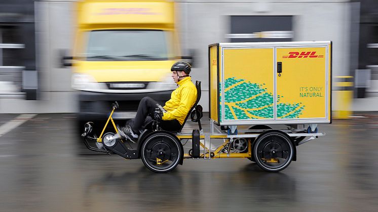 Vi välkomnar DHL el-lastcyklar till Nordstan Cargo Bike Hub