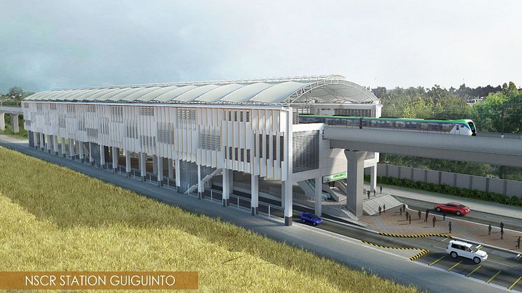 完成イメージ(南北通勤鉄道のギグイント駅)