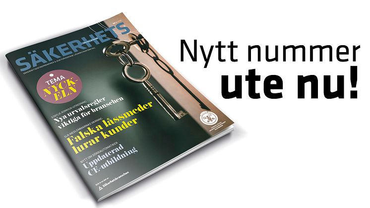 Säkerhetsinstallatören #2 2024 är här. Beställ ditt ex. på www.slr.se eller läs digitalt på Issuu – https://issuu.com/sakerhetsinstallatoren.