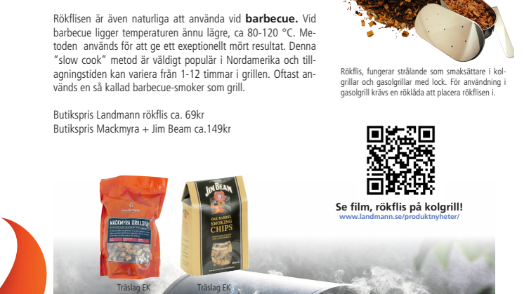 Rökflis fortsatt hett i grillen!