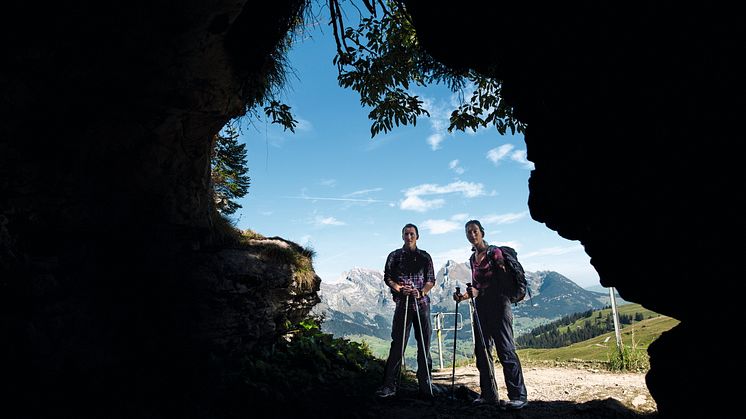 Blick vom Wildenmannlisloch zum Säntis