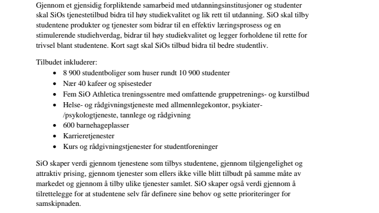 86 millioner i overskudd til studentvelferd