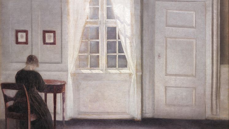"En stue i Strandgade med solskin på gulvet” af Vilhelm Hammershøi fra 1901