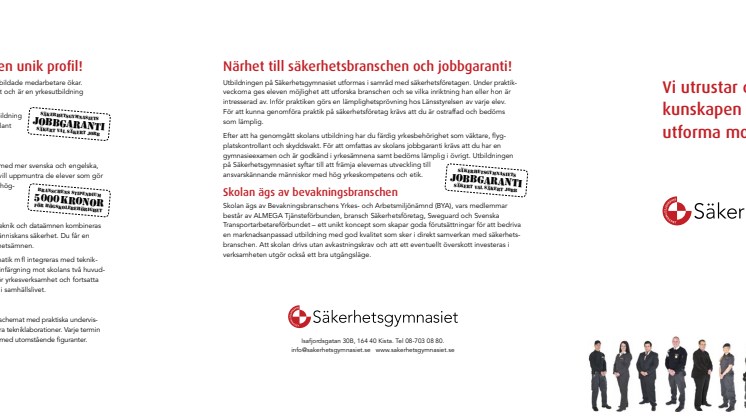 Information om Säkerhetsgymnasiet