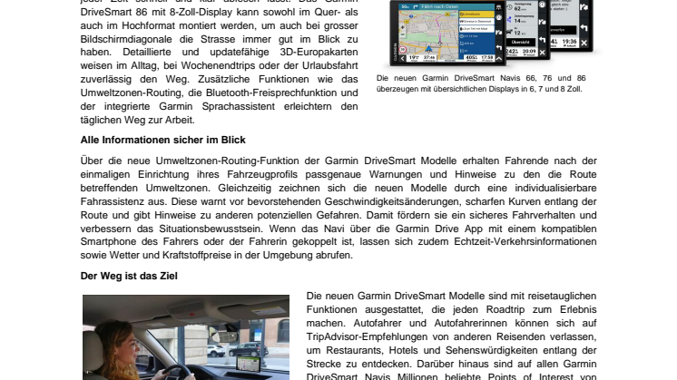 PM Garmin DriveSmart 66 / 76 / 86