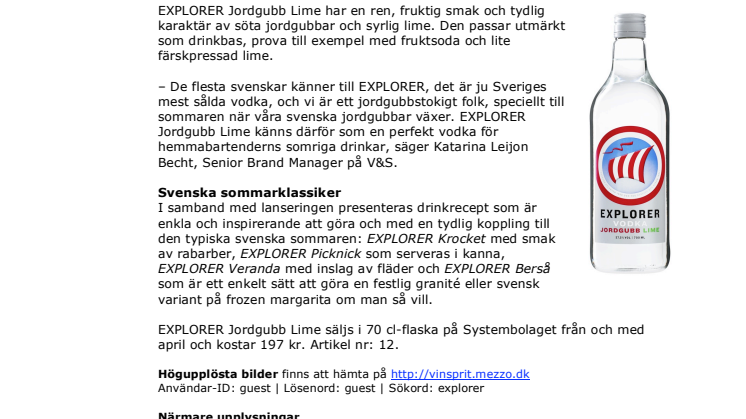 Ny EXPLORER med smak av svensk sommar