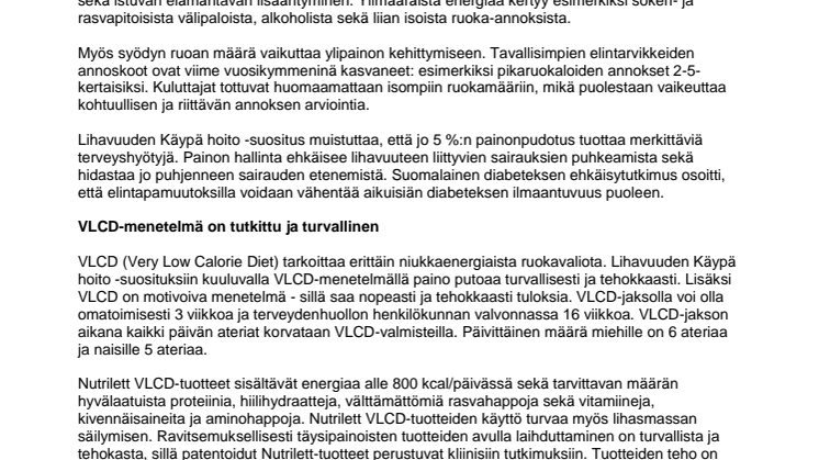 Suomalaisten lihavuuden kasvu on pysähtynyt