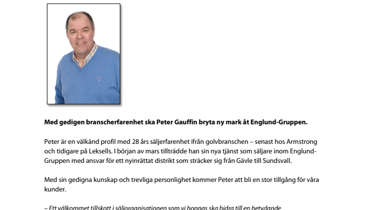 Ny säljare hos Englund-Gruppen