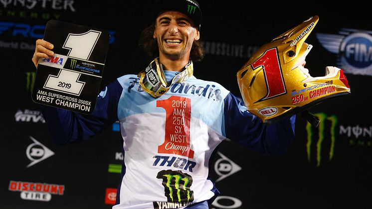 Dylan Ferrandis Takes Comeback Win to Clinch AMA 250SX West Championship
