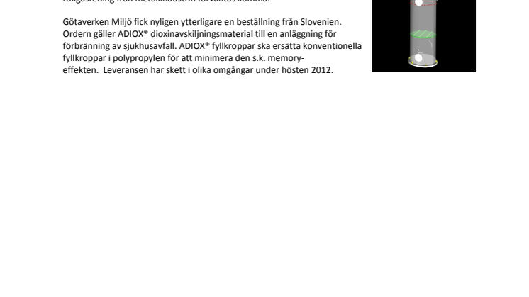 ADIOX® erövrar nya marknader inom metallindustri och i Slovenien