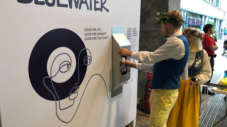 There's nothing to beat thirst quenching pure water when celebrating a Swedish Midsummer, where-ever in the world you find yourself.