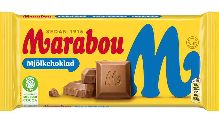 Mondelez International återkallar Marabou Mjölkchoklad 200g  