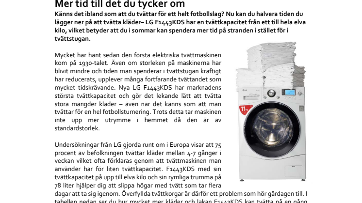 Mer tid till det du tycker om