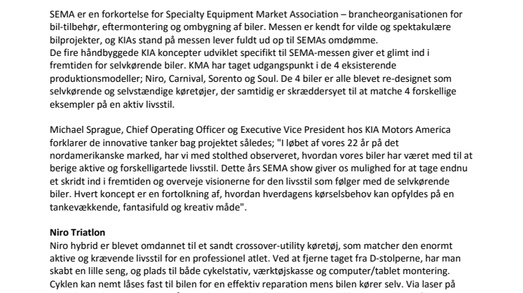 KIA viser fremtidens selvkørende biler i Las Vegas