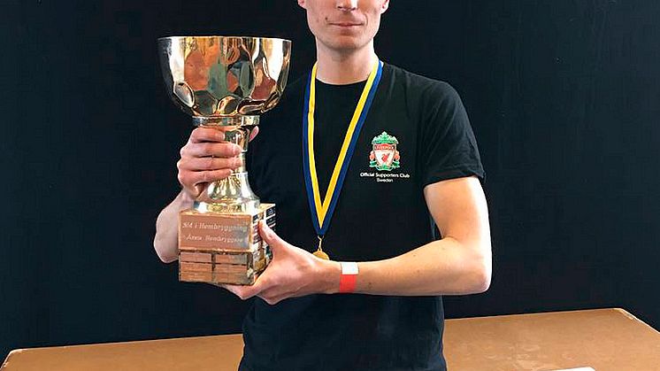 Henrik Kristedal blev med sin SheepFucker English Brown Ale svensk mästare i hembryggd öl 2019.
