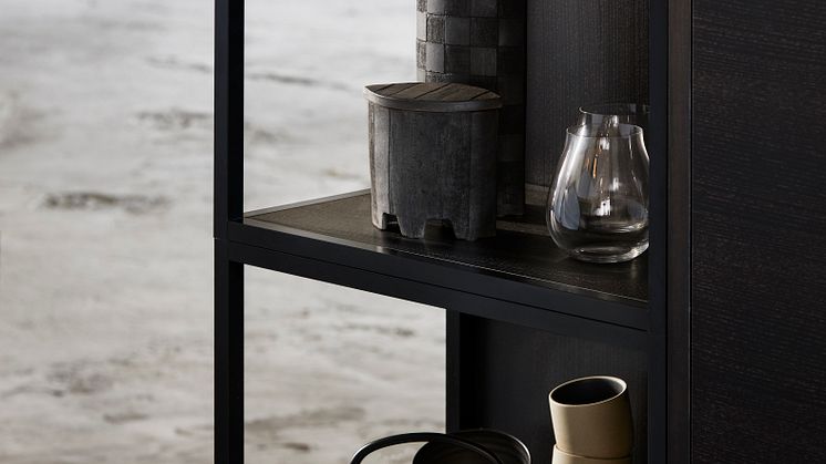 Drømmekjøkkenet S45 Bistro ask brunbeiset/ svart 