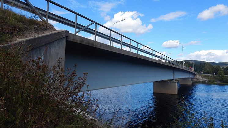 Svevia ska renovera bron i Stöde, väster om Sundsvall. Foto: Marie-Louise Nordén