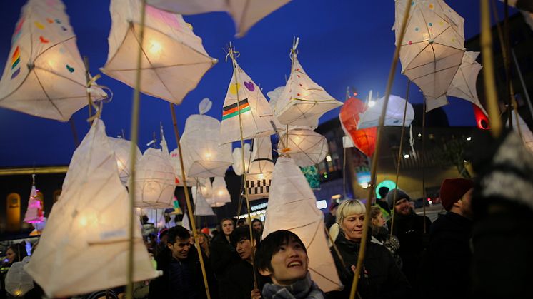 Ljusmanifestationen River of Light i Göteborg för fjärde året