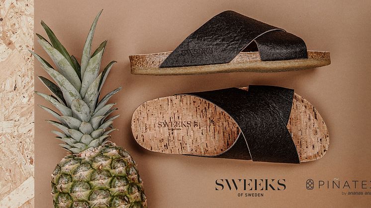 Sweeks of Sweden lanserar vegansk sandal i Piñatex ®