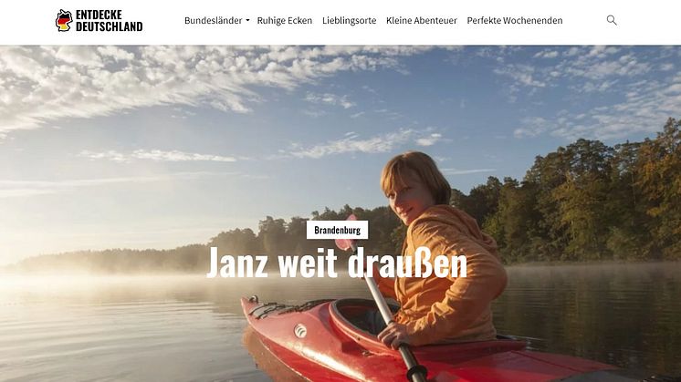 Online Brandenburg entdecken kann man jetzt auch auf www.entdecke-deutschland.de