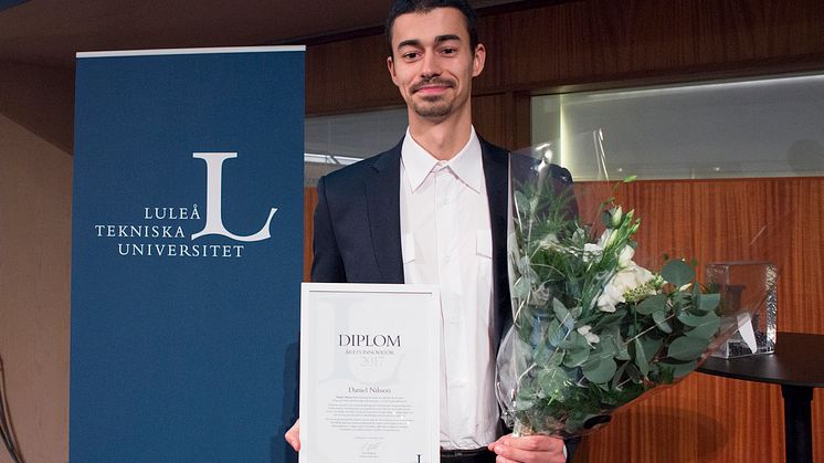 Daniel Nilsson, civilingenjör rymdteknik vid Luleå tekniska universitet.