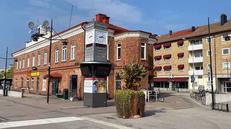 En av platserna med kameraövervakning och väktarrondering - Resecentrum i Ronneby upplevdes tryggare under sommaren 2021