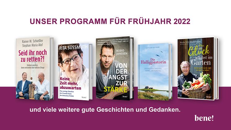 Schießler, Süssmuth, Janssen und viele mehr - unsere Highlights im Frühjahr 2022