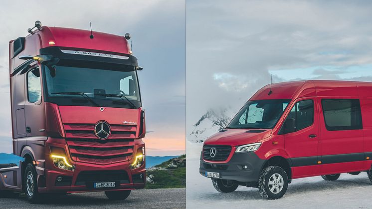 Nya Actros och Sprinter från Mercedes-Benz hade båda premiär 2018.