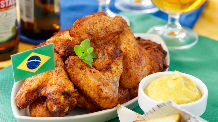 Ladda upp inför fotbolls-VM med Kockens BBQ chicken wings!
