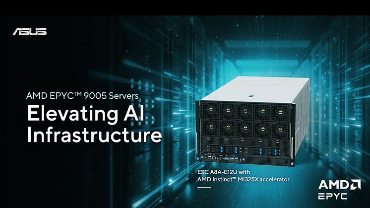 ASUS Announces AMD EPYC 9005-Series CPU-based Servers with MI325X Accelerators