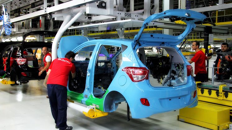 Første Hyundai i10 produsert i Tyrkia