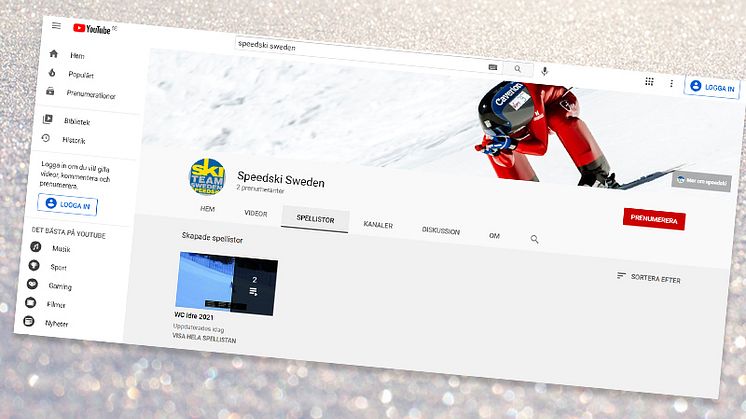 Följ speeskitävlingarna via YouTube