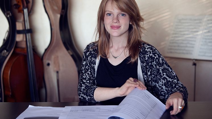 Molly Kien, en av tonsättarna som skrivit hyllningsverk till John Coltrane. Foto: Louisa Sundell
