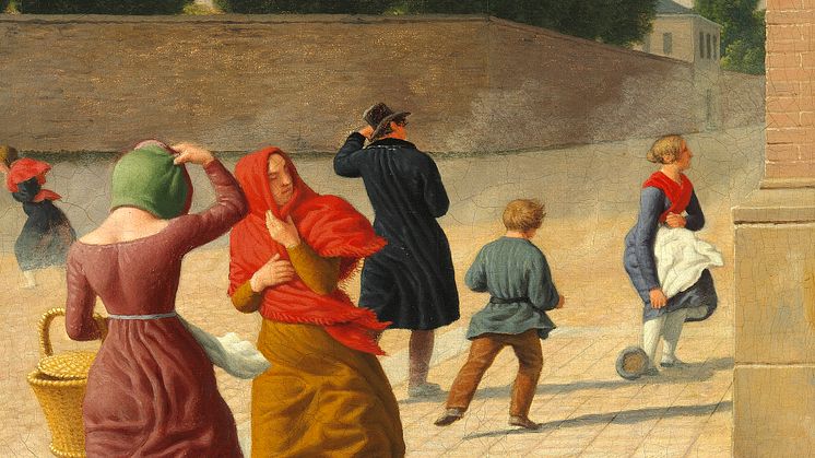 C.W. Eckersberg: "En Storm". 1845. Olie på lærred. 32 x 28 cm. Hammerslag: 1,6 mio. kr.