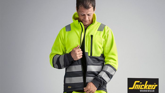 8035 High-Vis Fleecejakke, kl. 2