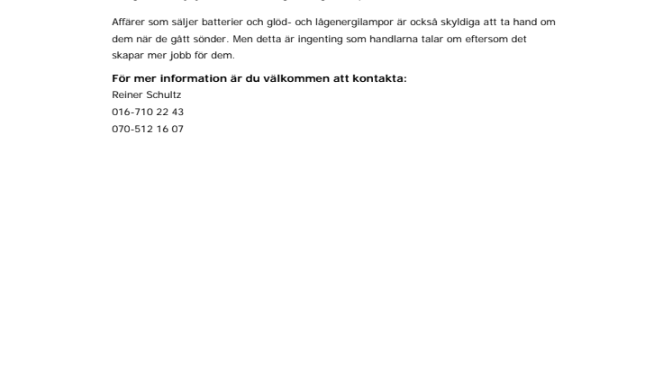 Trasiga glödlampor