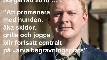 Dennis Wedin (M) om friluftsliv och begravning i Järva