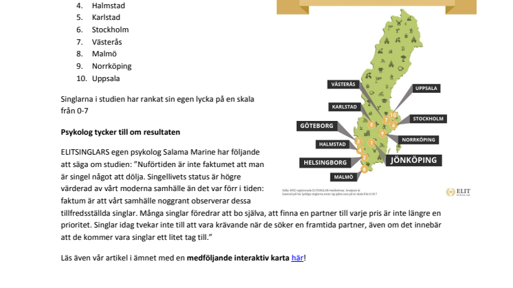 Här bor Sveriges lyckligaste singlar