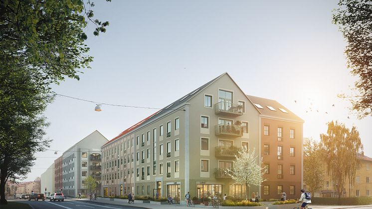 HSBs förslag för Ellipsen är ritat av Liljewall arkitekter