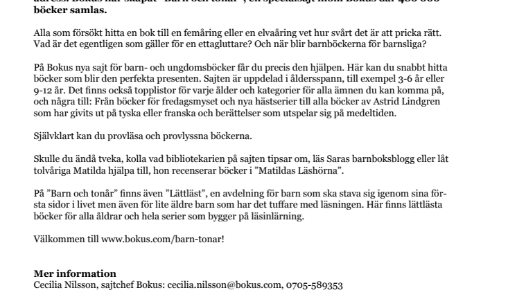 Bokus har öppnat Sveriges största bokhandel för barn och tonåringar