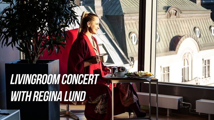 Regina Lund i sitt rum på Clarion Sign