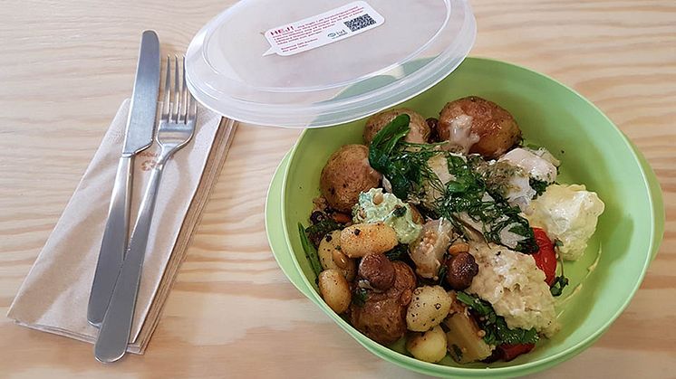 IVL har i tidigare projekt testat retursystem med återanvändbara take away-förpackningar.