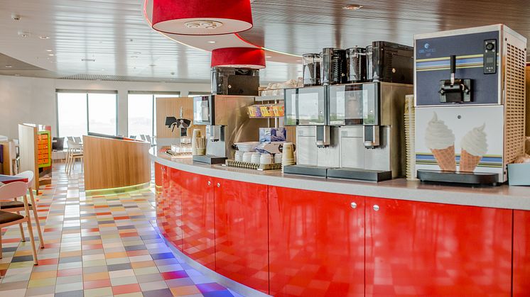 Restaurant på Scandlines' nye hybridfærge M/F Berlin