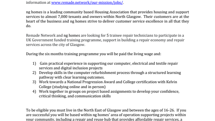 Trainee Repair Technician Advert-JD.pdf