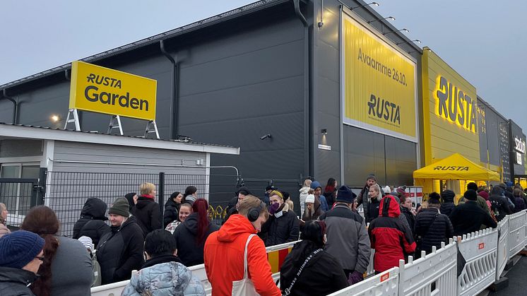 Rusta avasi myymälän Kotkaan