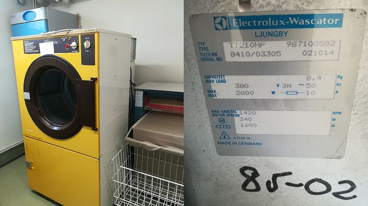 Värmepumpstorktumlare TT210HP, från 1984
