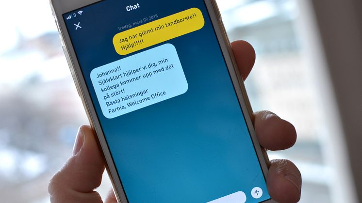Ny teknik på Clarion Hotel Sign som underlättar för hotell- och konferensgäster. 