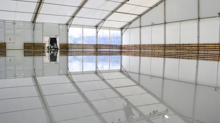 Perfekte Eisqualität dank Überdachung un der professionellen Eismaschine Pinguino